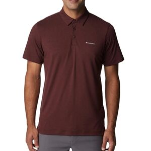 Columbia  Men's  Large  Polo Shirt Classic  Short Sleeve  Brown